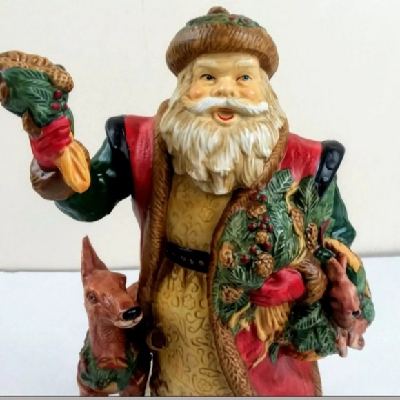 Musical Santa House Of Lloyd Woodland Nicholas EUC - Picture 2 of 7